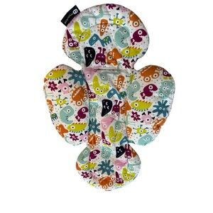 4moms MamaRoo Newborn Infant REVERSIBLE Plush Padded Seat Insert Pad Monsters